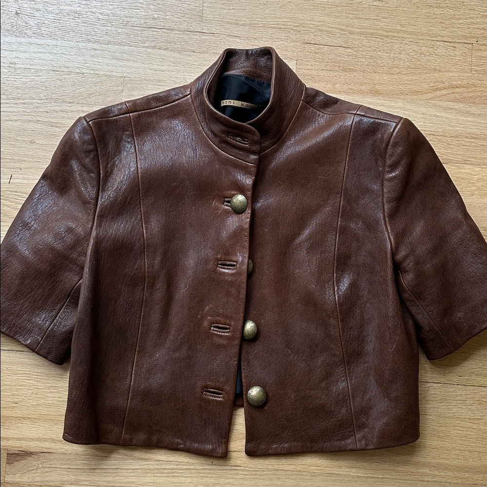 Jenni Kayne Brown Leather Jacket
